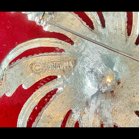 Sarah Coventry Silver Tone Brooch Faux Pearl - Picture 10 of 11